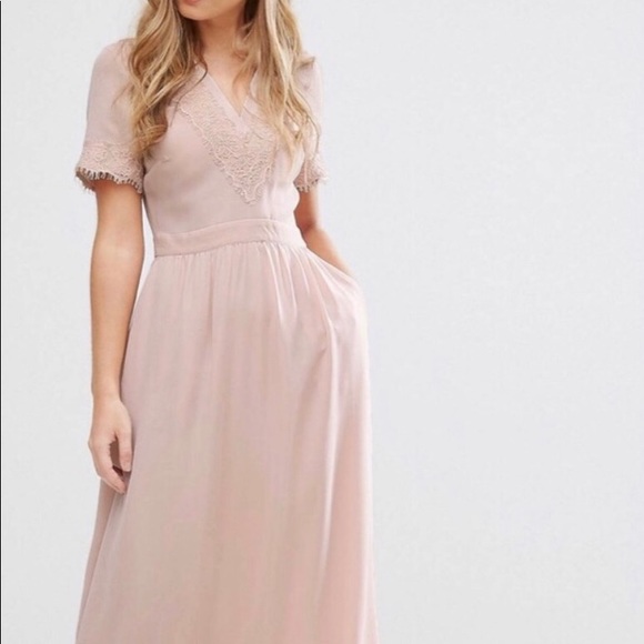 dusty rose dress asos